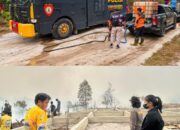 Kapolres Gunung Mas Tinjau Langsung Karhutla di Kurun