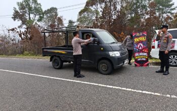 Polres Gunung Mas Imbau Warga Larangan Membakar Lahan