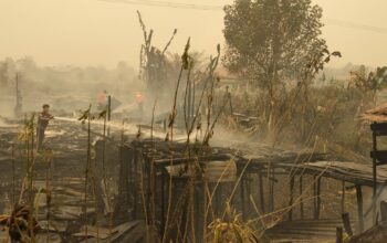 Api Diduga dari Karhutla, Kerugian Rp50 Juta
